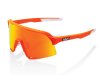 100% S3 Neon Orange Hiper Mirror Lens  unis Neon Orange