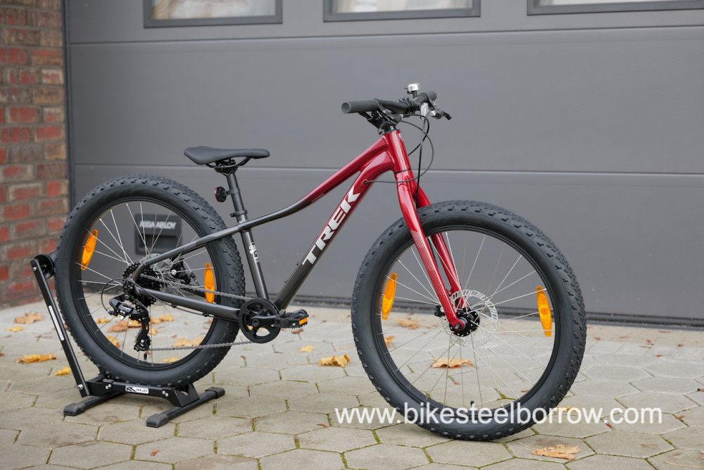 Trek Roscoe 24 24 Rage Red to Dnister Black Fade